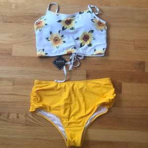 Zaful sunflower bikini